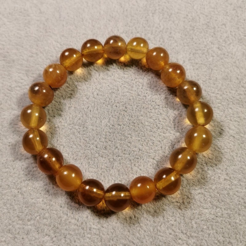 Ambre - bracelet perles 8 mm  -  pièce unique 2